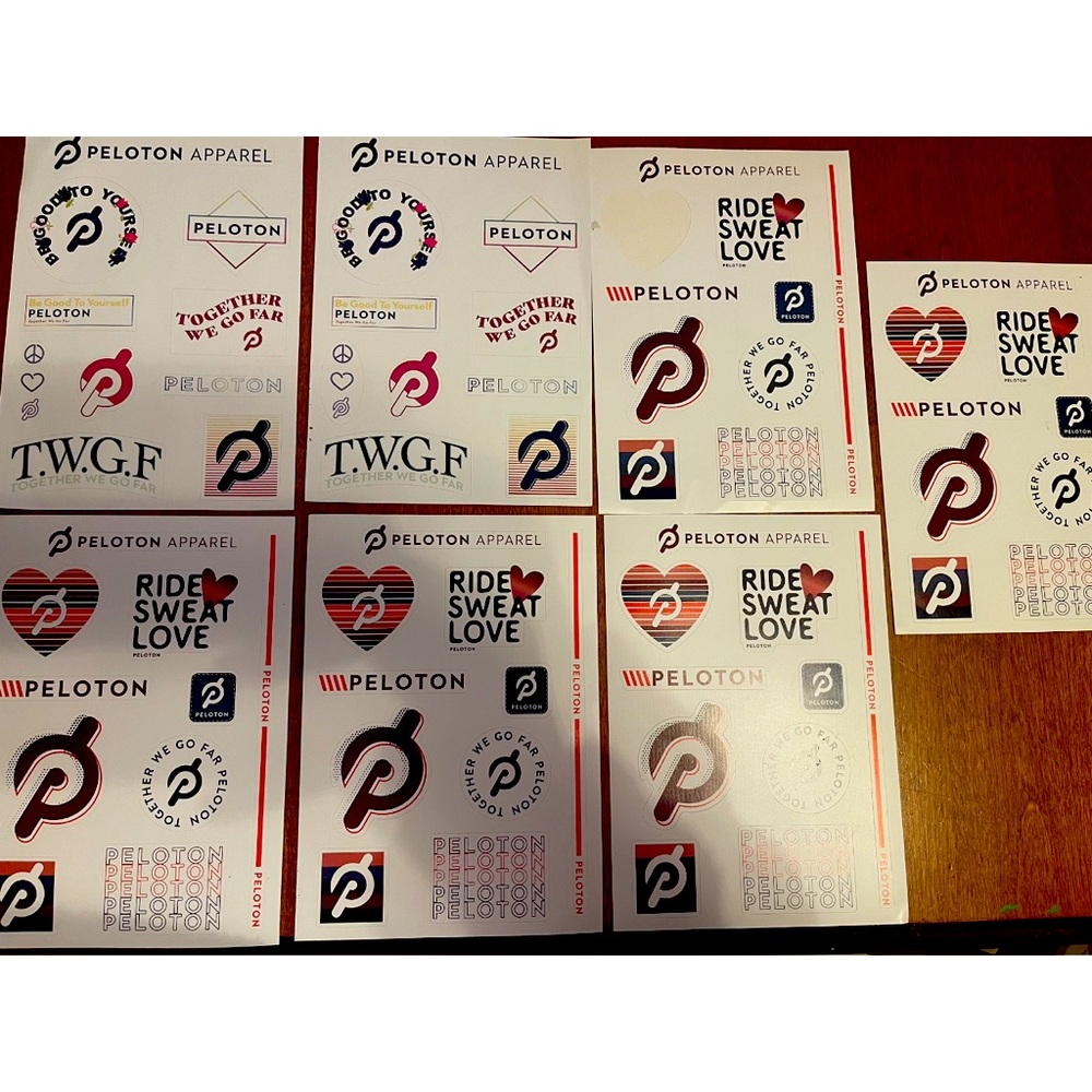 Set of 7 Peleton Stickers